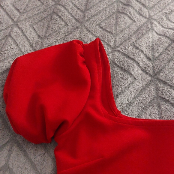 "FOREVER 21 " Red Dress Mini Size M - Picture 4 of 7